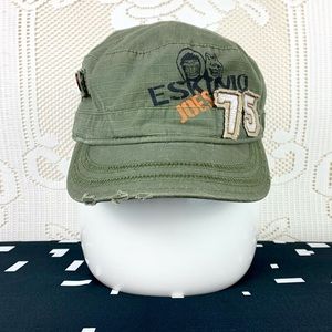 ESKIMO JOE’S  Military-Style Distressed Hat Cap